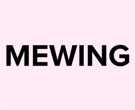 what's mewing slang|what does mewing mean tiktok.